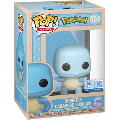 Funko Pop Games 504 - Squirtle - Pokémon (Special Edition) (Soft Color)