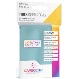 Standard - Thick Inner Sleeves - Clear (50 Bustine) - Gamegenic