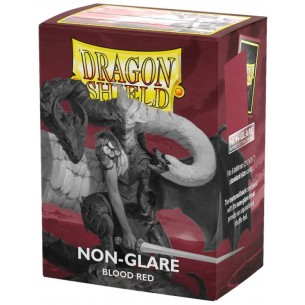 Standard - Matte Non-Glare Blood Red (100 bustine) - Dragon Shield