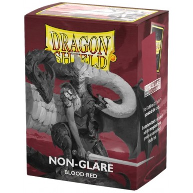 Standard - Matte Non-Glare Blood Red (100 bustine) - Dragon Shield