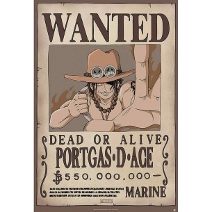 Poster - One Piece - Wanted Portgas D. Ace (91,5 x 61cm)