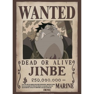 Poster - One Piece - Wanted Jinbe (52 x 38 cm)
