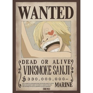 Poster - One Piece - Wanted Vinsmoke Sanij (52 x 38 cm)