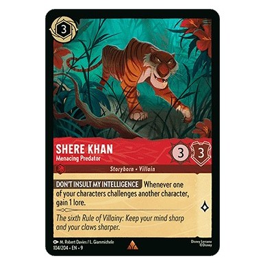 Shere Khan - Menacing Predator