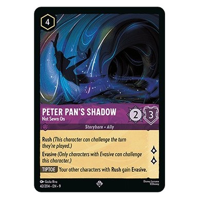 Peter Pan's Shadow - Not Sewn On