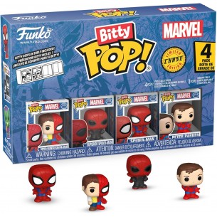 Funko Bitty Pop - Marvel 4 Pack - Peter Parker/Spider-Man / Superior Spider-Man / Spider-Man / Mystery (Chase)