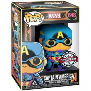 Funko Pop 648 - Captain America Black Light - Marvel (Special Edition) POP!