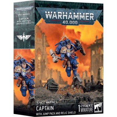 Space Marines - Captain with Jump Pack and Relic Shield