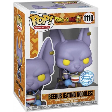 Funko Pop Animation 1110 - Beerus (Eating Noodles) - Dragon Ball Super (Special Edition)