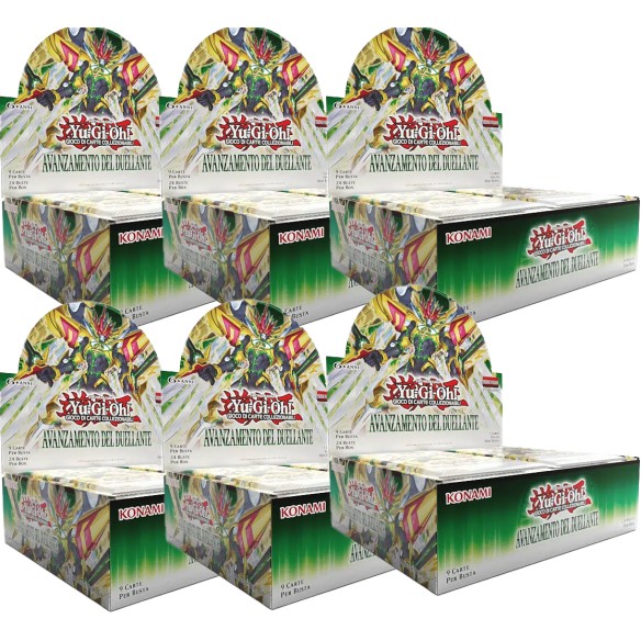 Bundle 6x Avanzamento del Duellante - Display 24 Buste (1a Edizione - ITA) Bundle 6x Avanzamento del Duellante - Display 24 Buste (1a Edizione - ITA)