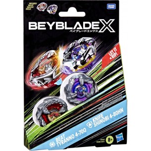 Beyblade X - Dual Pack - Beat Tyranno 4-70Q & Knife Shinobi 4-80HN
