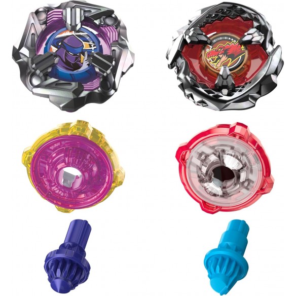 Beyblade X - Dual Pack - Beat Tyranno 4-70Q & Knife Shinobi 4-80HN Beyblade X - Dual Pack - Beat Tyranno 4-70Q & Knife Shinobi 4-80HN