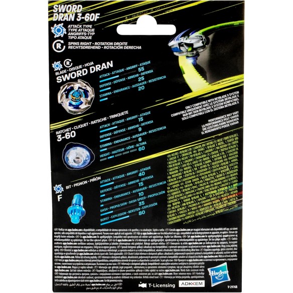Beyblade X - Starter Pack - Sword Dran 3-60F Beyblade X - Starter Pack - Sword Dran 3-60F