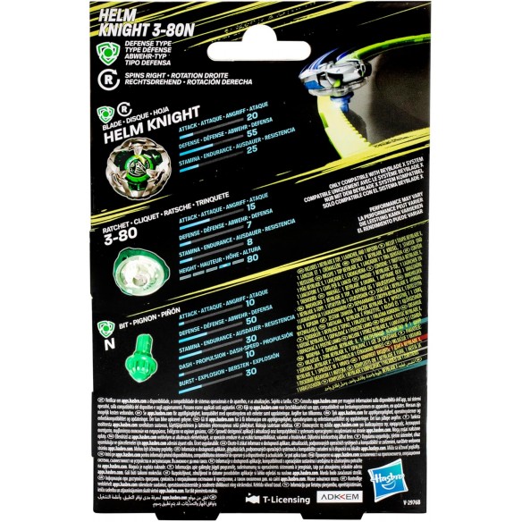 Beyblade X - Starter Pack - Helm Knight 3-80N Beyblade X - Starter Pack - Helm Knight 3-80N