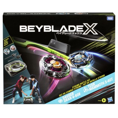 Beyblade X - Xtreme Battle Set - Dagger Dran 4-60R & Tusk Mammoth 3-60T Beyblade X - Xtreme Battle Set - Dagger Dran 4-60R & Tusk Mammoth 3-60T