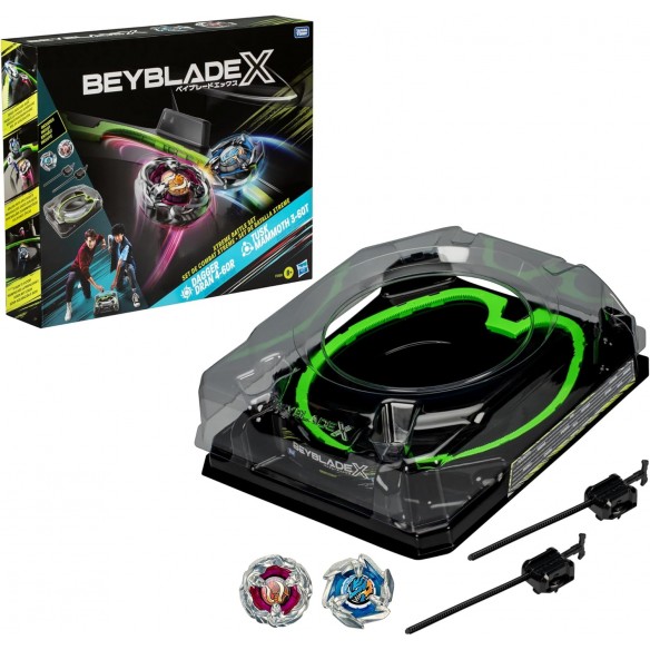 Beyblade X - Xtreme Battle Set - Dagger Dran 4-60R & Tusk Mammoth 3-60T Beyblade X - Xtreme Battle Set - Dagger Dran 4-60R & Tusk Mammoth 3-60T