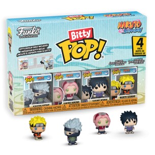 Funko Bitty Pop - Naruto 4 Pack - Kakashi Hatake / Sakura Haruno / Sasuke Uchiha / Naruto Uzumaki