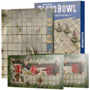 Blood Bowl - Bretonnian Team - Double Sided Pitch & Dugouts (ENG) 2