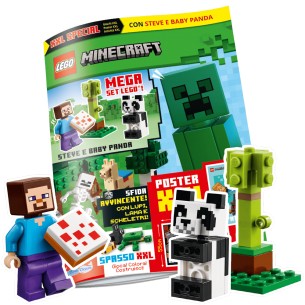 LEGO Magazine Minecraft XXL Special n. 3 - Mega Set LEGO: Steve e Baby Panda