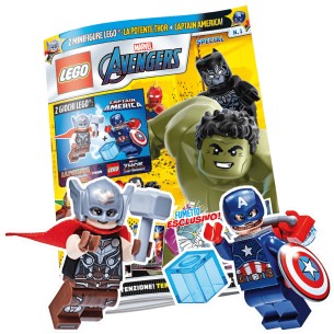LEGO Magazine Avengers Special n. 1 - La Potente Thor + Captain America