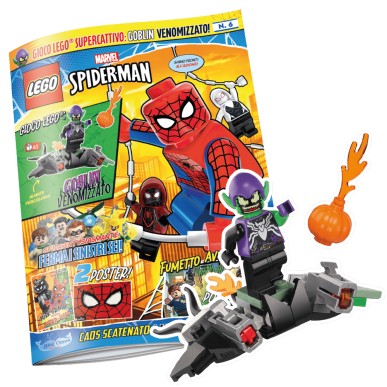 LEGO Magazine Spider-Man n. 06 - Green Goblin Venomizzato con Aliante