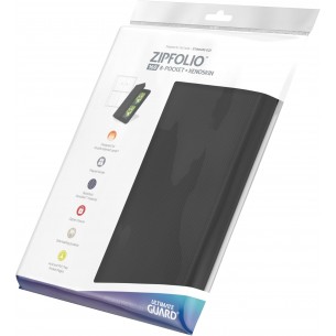 Album 4 Tasche - Zipfolio 160 Xenoskin - Black - Ultimate Guard 2