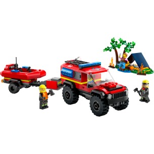 LEGO City - 60412 - Fuoristrada Antincendio e Gommone di Salvataggio 2