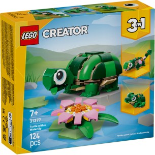 LEGO Creator - 31377 - Tartaruga con Fiore di Ninfea