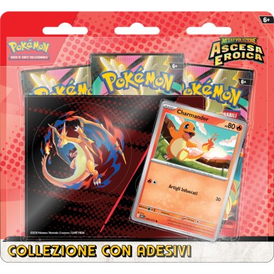 Megaevoluzione: Ascesa Eroica - Collezione con Adesivi - Charmander (ITA)