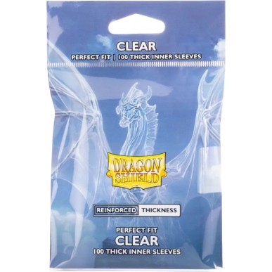 Standard - Perfect Fit - Thick Inner Sleeves - Clear (100 Bustine) - Dragon Shield