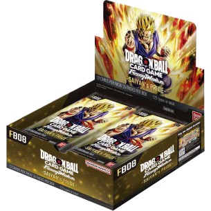 Dragon Ball Super Card Game: Fusion World - Saiyan's Pride FB-08 - Display da 24 Buste (ENG)