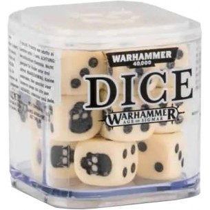 Warhammer - Set 20 Dadi a 6 Facce - Bianchi (12mm)