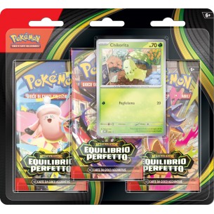 Megaevoluzione: Equilibrio Perfetto - 3 Pack Blister - Chikorita (ITA)