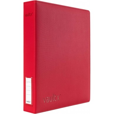 Album ad Anelli (9 Tasche) - Slim Exo-Tec Ring Binder - Fire Red - Vault X