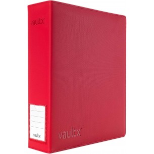 Album ad Anelli (9 Tasche) - Large Exo-Tec Ring Binder - Fire Red - Vault X