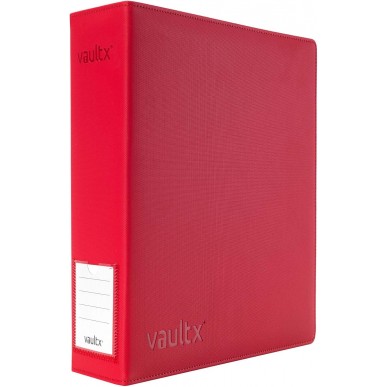 Album ad Anelli (9 Tasche) - Large Exo-Tec Ring Binder - Fire Red - Vault X