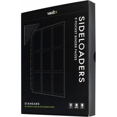 Pagine 9 Tasche per Album (50 Pezzi) - Sideloaders - Black - Vault X