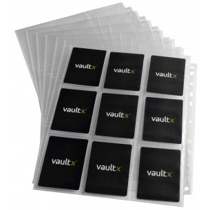 Pagine 9 Tasche per Album (50 Pezzi) - Sideloaders - Clear - Vault X