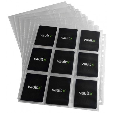 Pagine 9 Tasche per Album (50 Pezzi) - Sideloaders - Clear - Vault X