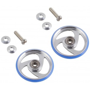 19mm Aluminum Roller w/Plastic Ring - 15251 - 4WD Mini Racer - Tamiya