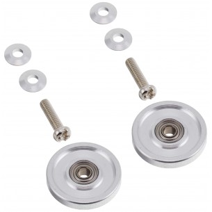 13mm Aluminum Ball-Race Rollers (Ringless) - 15437 - 4WD Mini Racer - Tamiya