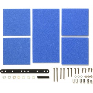 Broke Sponge Set (Mild, 1/2/3mm Blue) - 15512 - 4WD Mini Racer - Tamiya