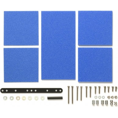 Broke Sponge Set (Mild, 1/2/3mm Blue) - 15512 - 4WD Mini Racer - Tamiya