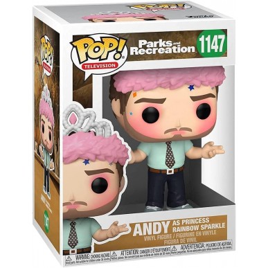Funko Pop Television 1147 - Andy as Princess Rainbow Sparkle - Parks and Recreation