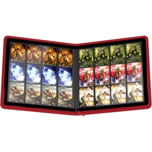 Album 12 Tasche - QuadRow Zipfolio 480 Xenoskin - Red - Ultimate Guard 2