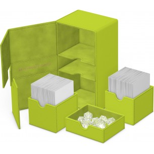 Twin Flip'n'Tray 200+ Xenoskin - Lime - Summer Edition 2025 - Ultimate Guard 2