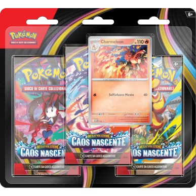 Megaevoluzione: Caos Nascente - 3 Pack Blister - Charmeleon (ITA)
