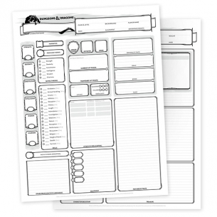 Dungeons & Dragons - Character Sheets (ENG) Accessori D&D 2