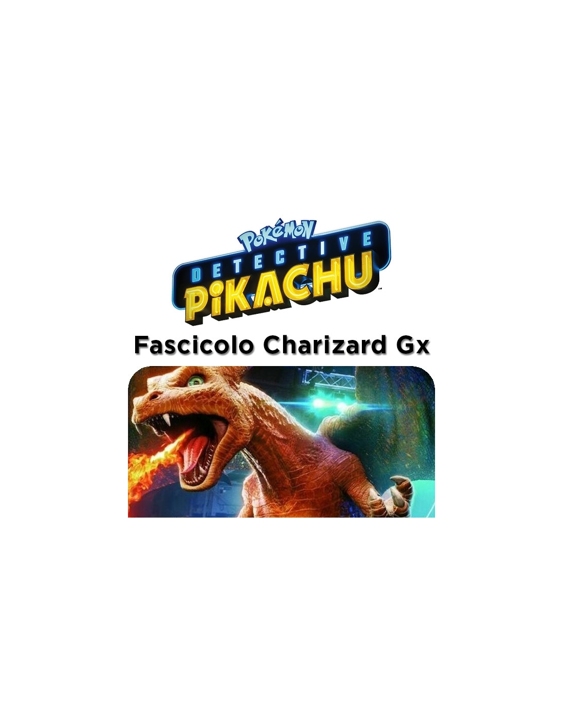 Fascicolo Charizard GX italiano Detective Pikachu Pokémon 
