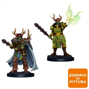 Deep Cuts Miniatures - Half-Orc Male Druid Miniature 2